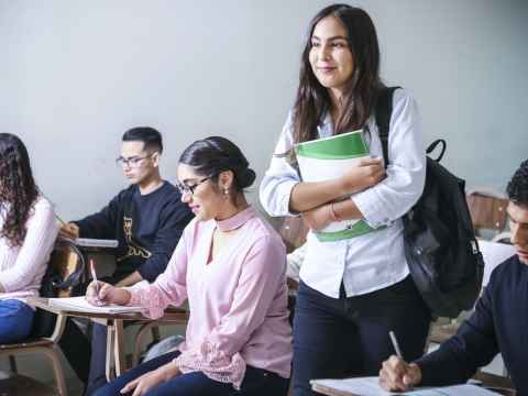 students in classroom